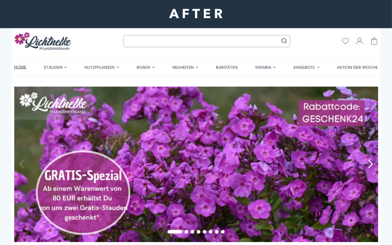 UI/UX Optimization for a Magento Store screenshot 1