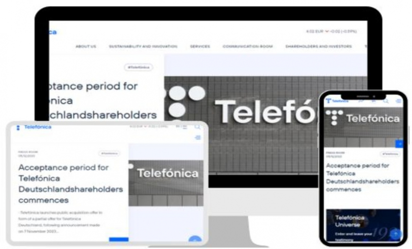 Telefonica - WordPress Website Development screenshot 1