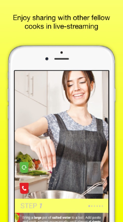 Live Video Cooking App screenshot 2