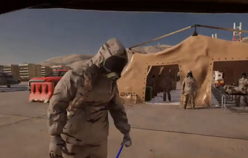 Decontamination Process Simulation VR screenshot 1