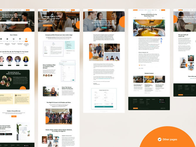 A FOOT IN THE DOOR: Job Search Website Design screenshot 4