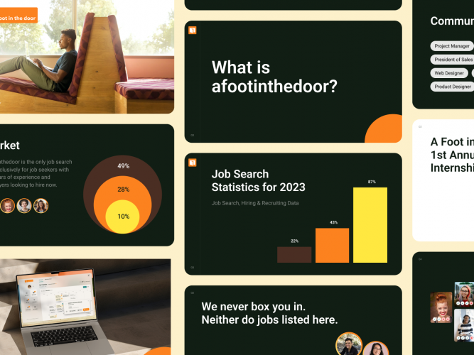 A FOOT IN THE DOOR: Job Search Website Design screenshot 2