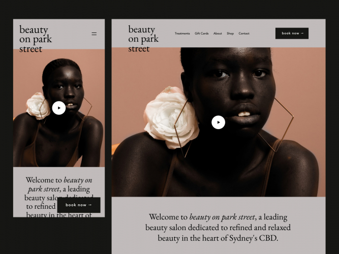 Fashion Website Design screenshot 1