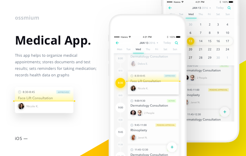 UI/UX design for Medical App screenshot 1