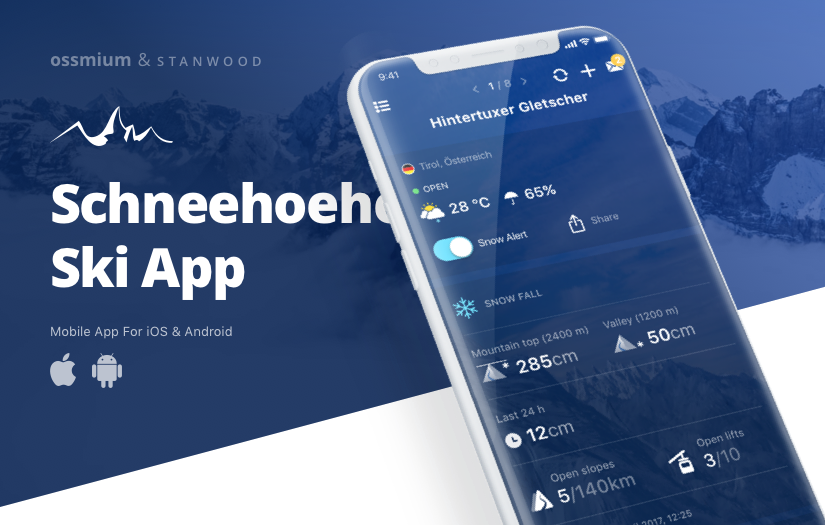 UI/UX design for Ski App screenshot 1