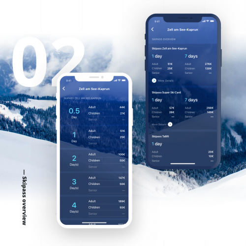 UI/UX design for Ski App screenshot 2