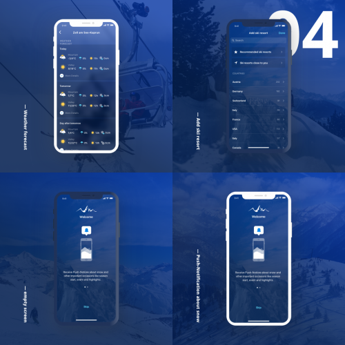 UI/UX design for Ski App screenshot 3