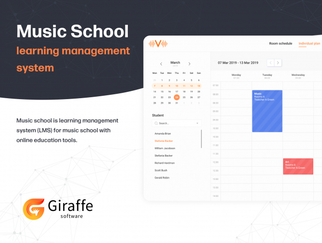 Music School - learning Management System (LMS) screenshot 1