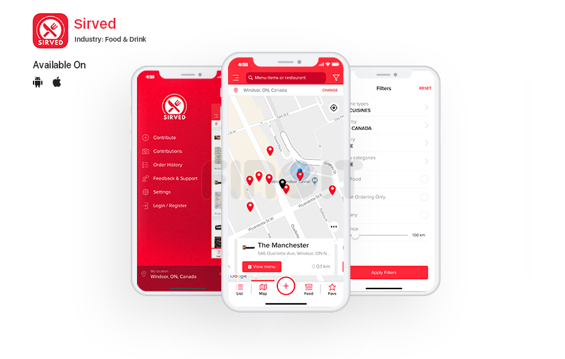 Sirved- Restaurant Menu Aggregator screenshot 1