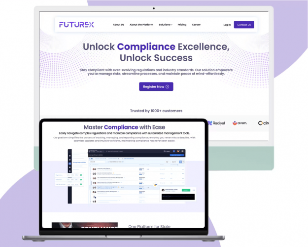 FutureX – Regulatory Compliance Management System screenshot 1