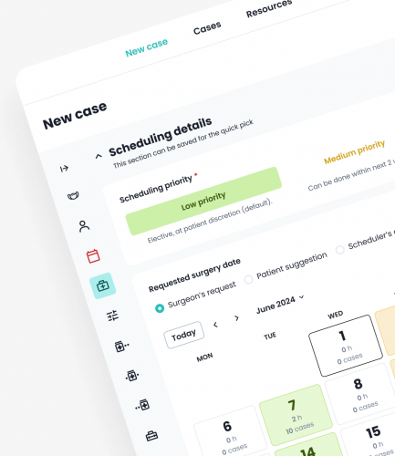 Healthcare Surgical Scheduling Platform screenshot 1