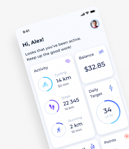 Employee Fitness Motivation App screenshot 1