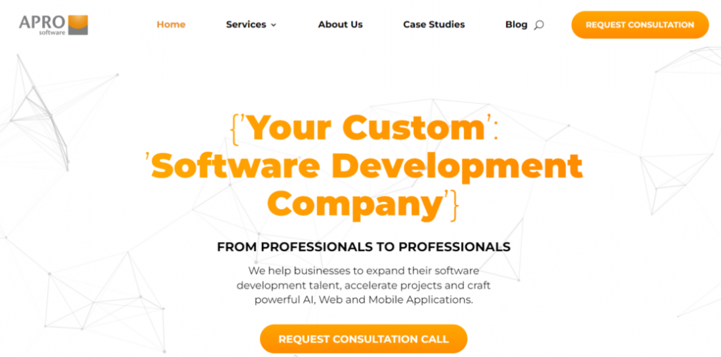Apro Software Case Study 500% Growth in Organic Traffic for Software Development Company screenshot 1