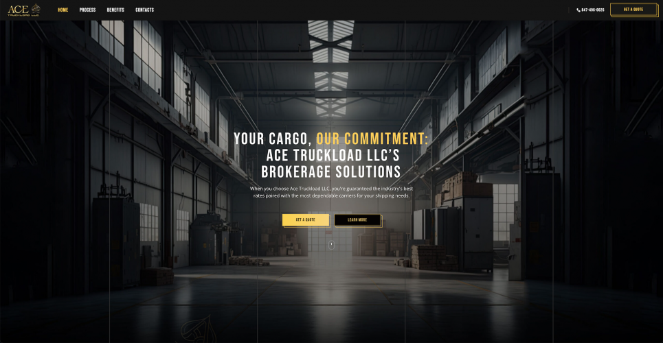Website For Logistics Brokerage Company screenshot 2