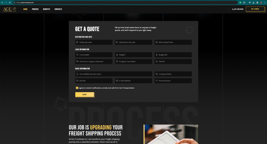 Website For Logistics Brokerage Company screenshot 4
