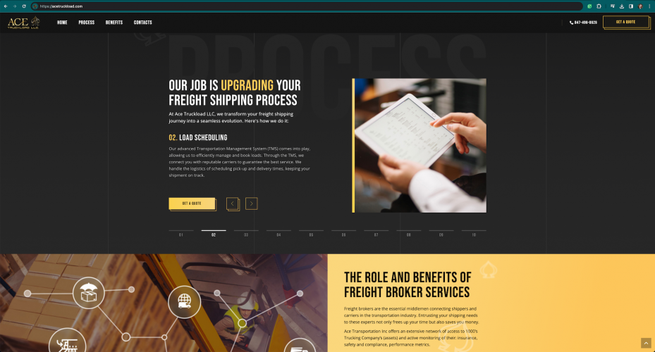 Website For Logistics Brokerage Company screenshot 3