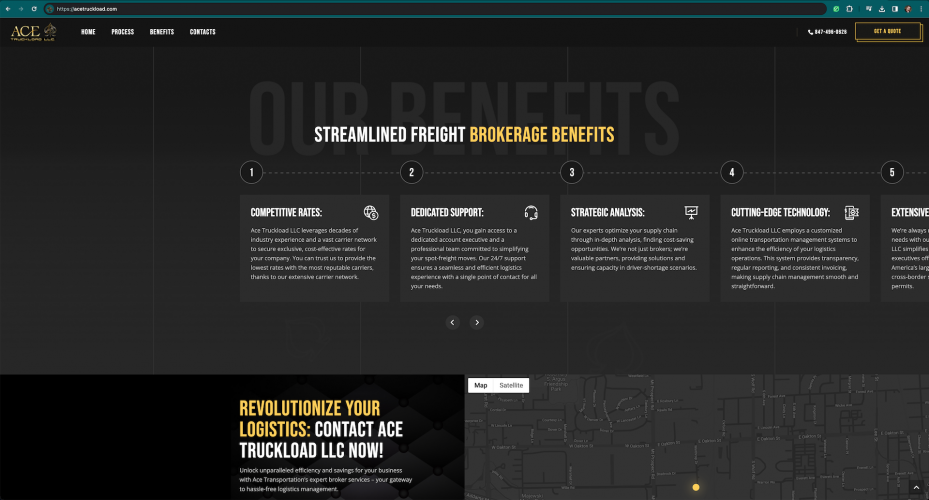 Website For Logistics Brokerage Company screenshot 5