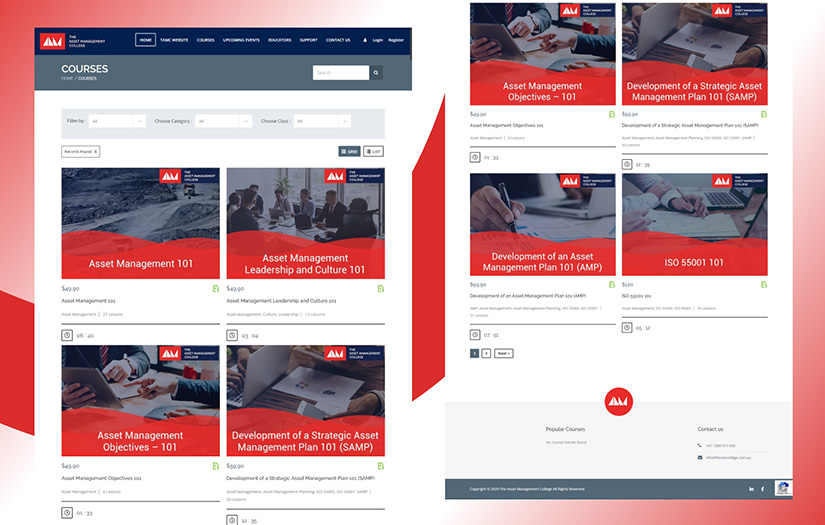 Online Asset Management Training - The Asset Management College screenshot 1