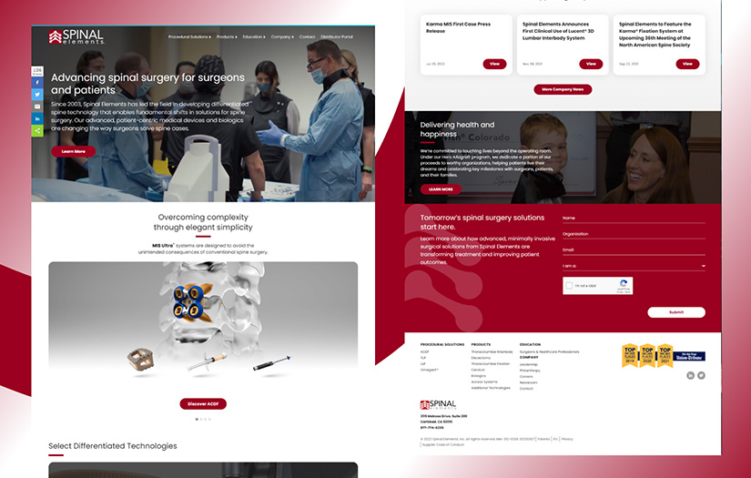 Spinalelements - Spine Technology Solutions For Spine Surgery screenshot 1