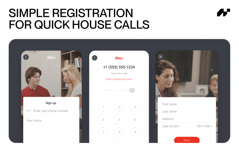 App for a Doctor House Call Service screenshot 3