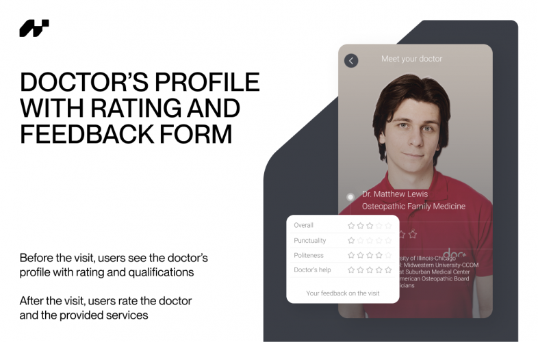 App for a Doctor House Call Service screenshot 1