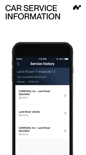 Jaguar Land Rover App screenshot 1