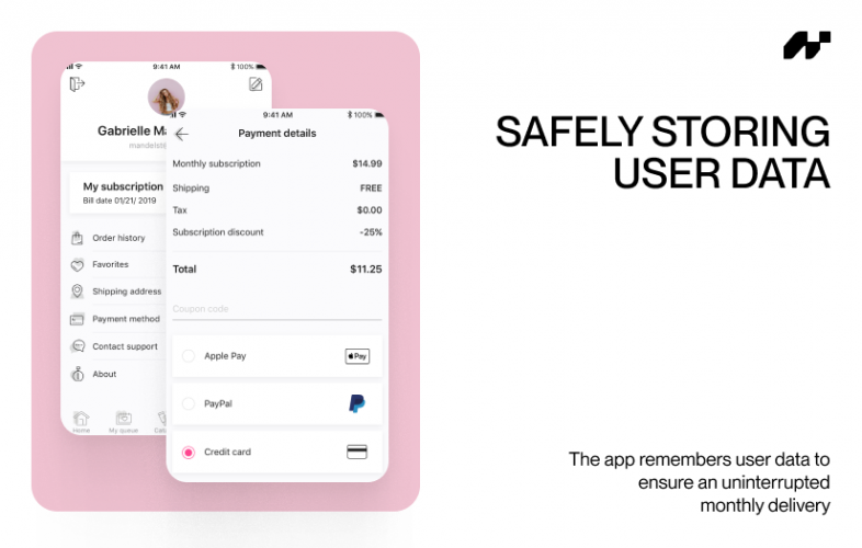 App for a Perfume Subscription Service screenshot 1