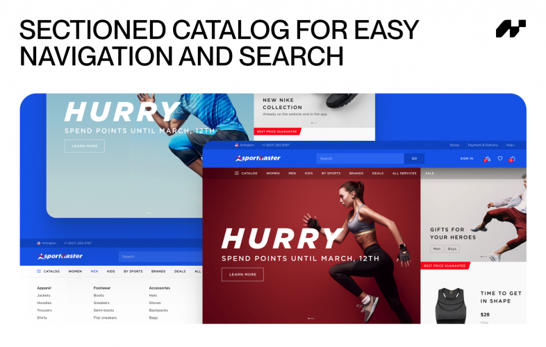 Sporting Goods Retailer Website screenshot 5