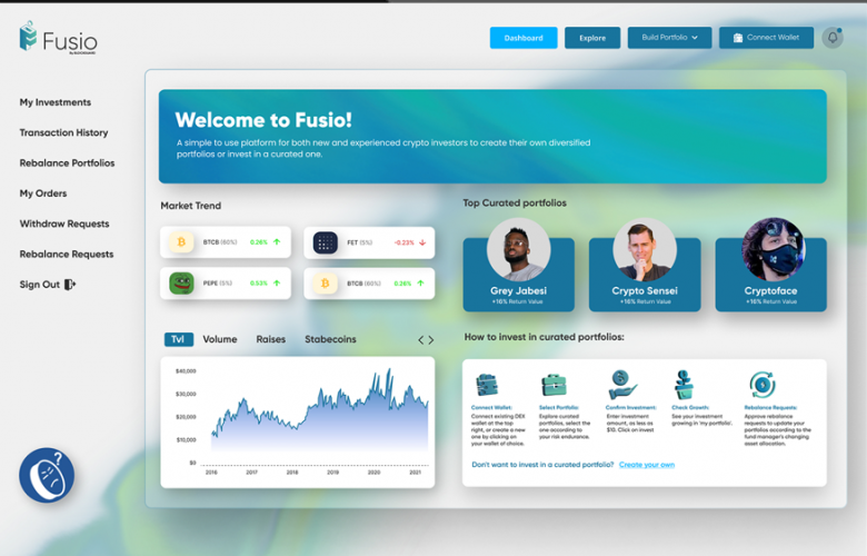 Fusio Portfolio: Crypto portfolios made easy screenshot 1