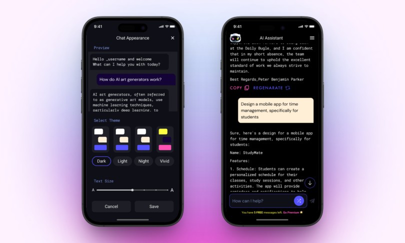 GPT-Powered Chatbot Application screenshot 1