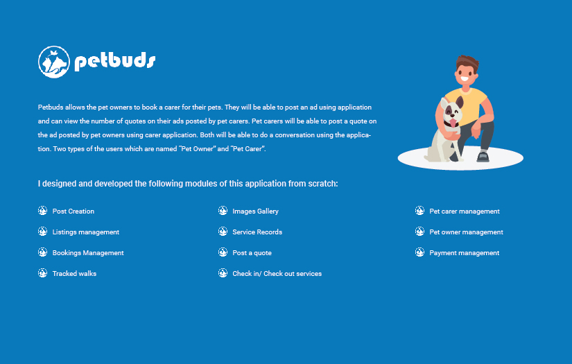 PetBuds ( Web Application And Mobile Apps) screenshot 1