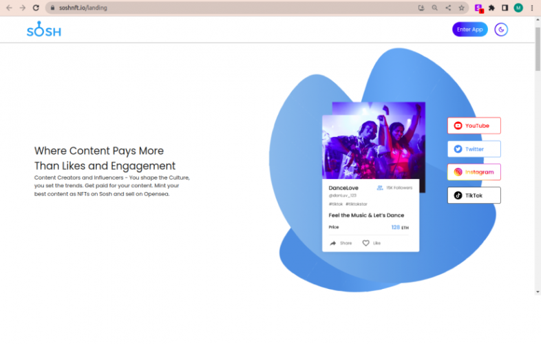Sosh NFT screenshot 1