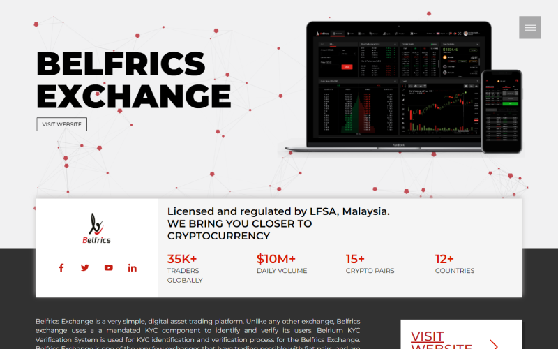 Belfrics Trading Exchange screenshot 1