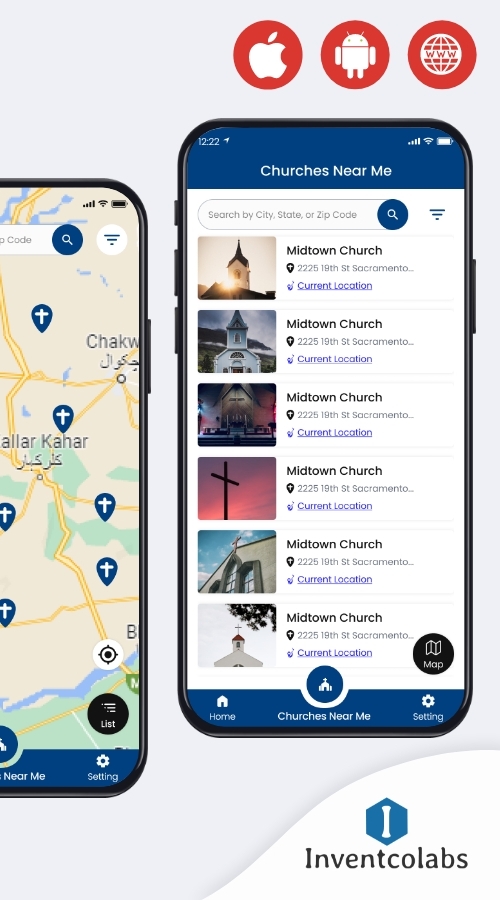 Church Finder App screenshot 2