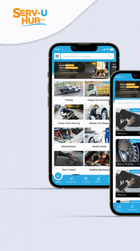 Roadside Assitance Mobile App Service - SERV-U screenshot 1