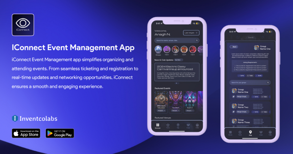 IConnect Event Management App screenshot 1