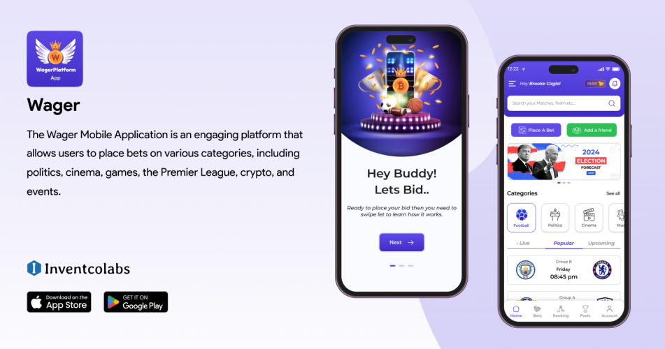 Wager Mobile Application screenshot 2