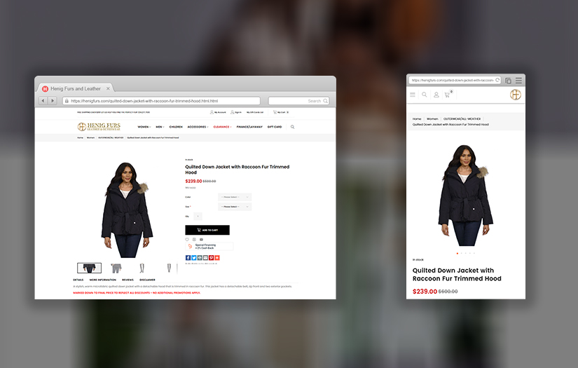 Henig Furs screenshot 1