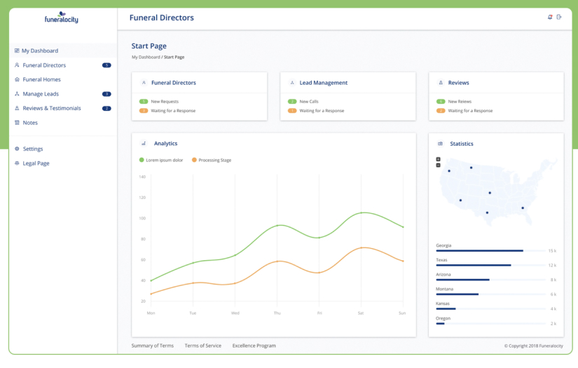 B2B2C Funeral marketplace screenshot 3