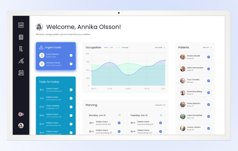 Electronic Health Record web platform for medical facility screenshot 1
