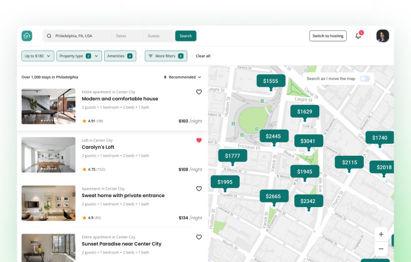 B2B2C Real estate platform development screenshot 1