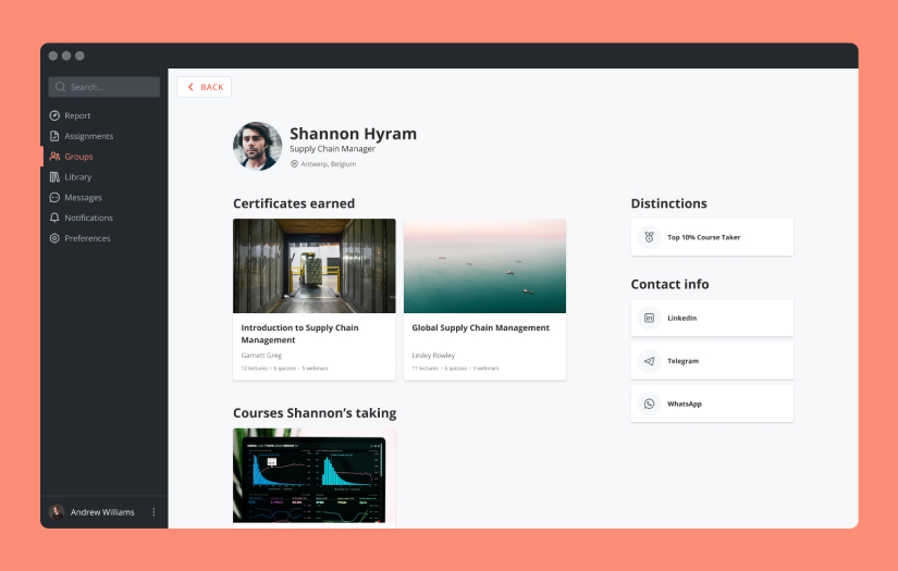 Corporate LMS Development screenshot 1