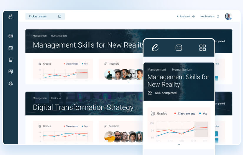 Cloud EdTech custom solution with AI module screenshot 1