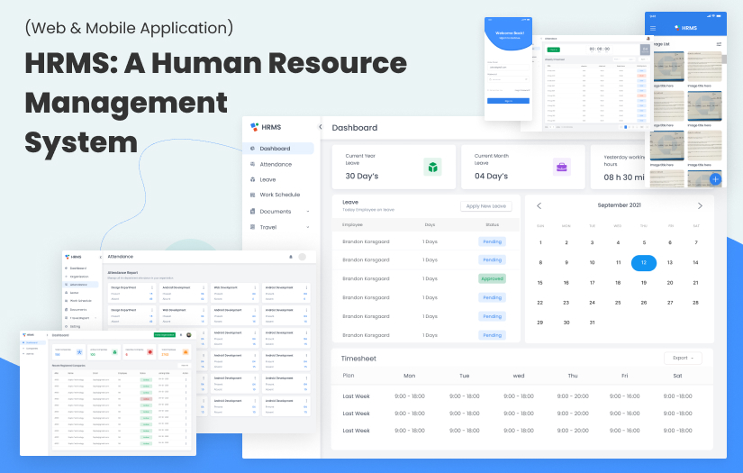 HRMS: A Human Resource Management System (Web & Mobile Application) screenshot 1