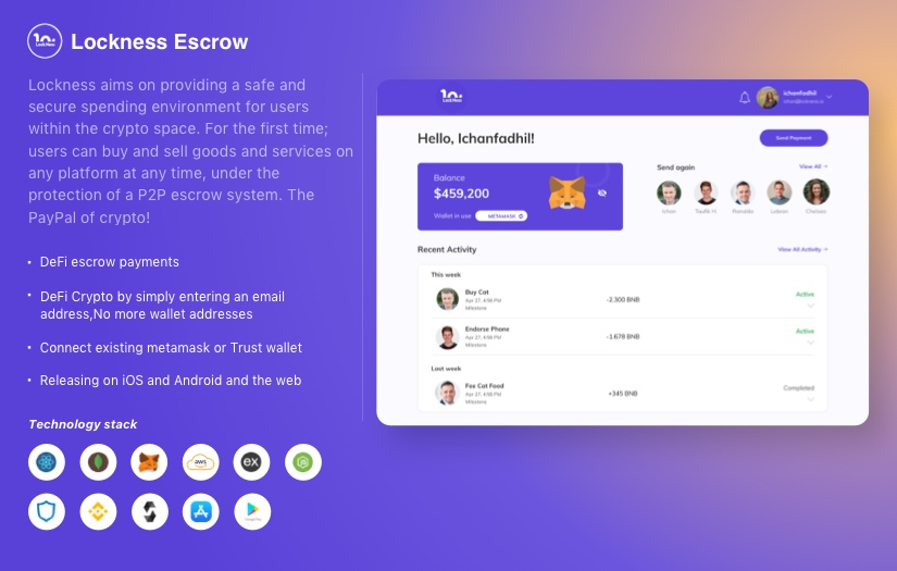 Lockness Escrow screenshot 1