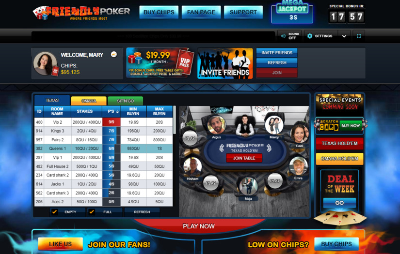 Friendly Poker screenshot 1