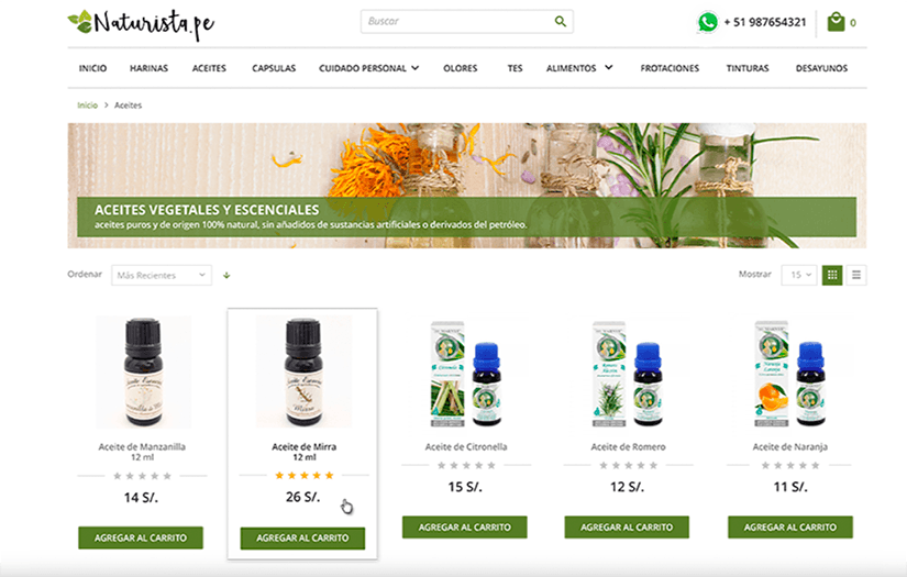 Naturista (Magento Store) screenshot 1