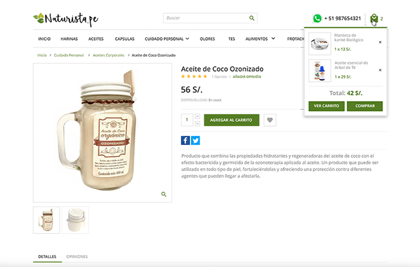 Naturista (Magento Store) screenshot 3