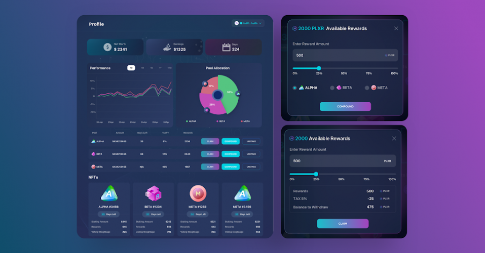 DeFi Dashboard Services screenshot 1