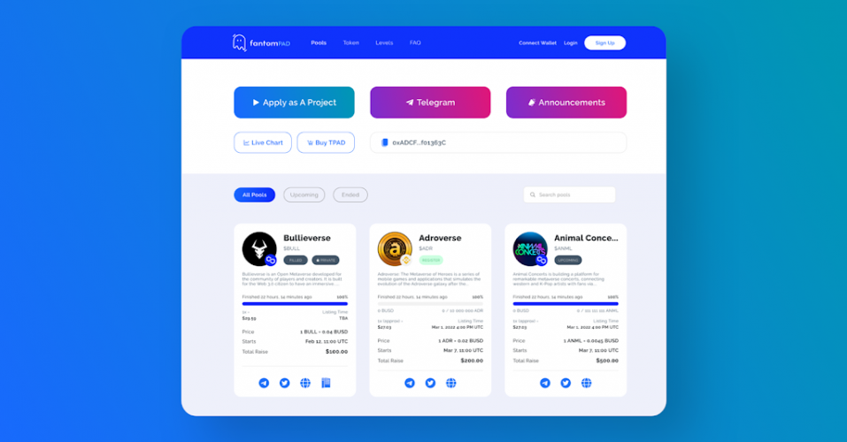 Crypto Startup Launchpad screenshot 1